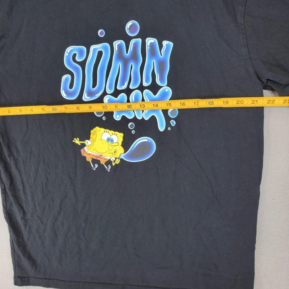 SDMN Spongebob T-Shirt Mens L Black Sidemen XIX Graphic Tee Short Sleeve 2021